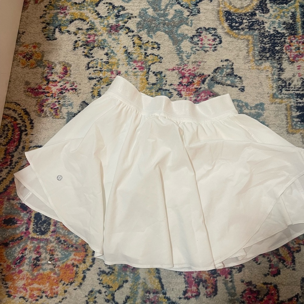 Lululemon White Tennis Skirt